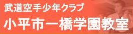 武道空手少年クラブ東京 小平市一橋学園教室